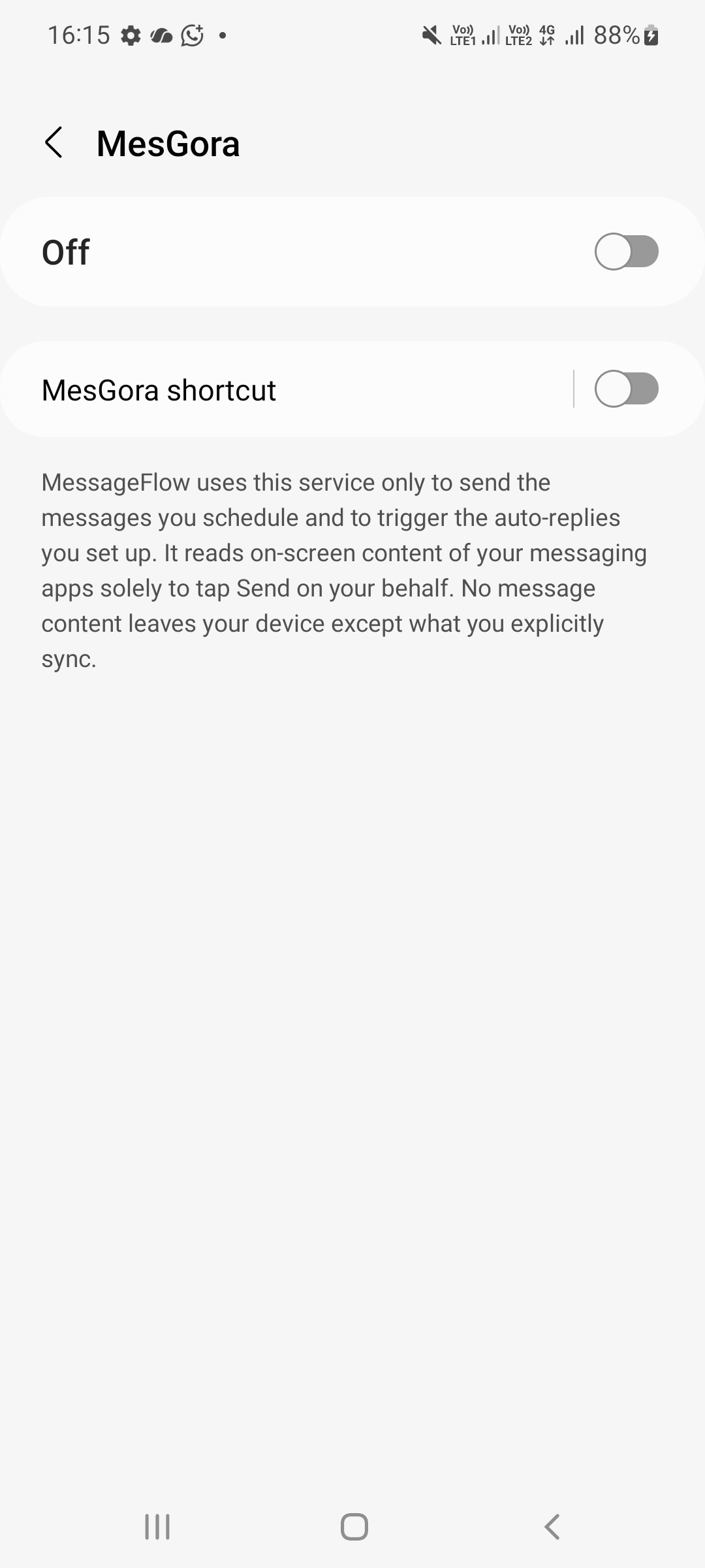 MesGora accessibility toggle